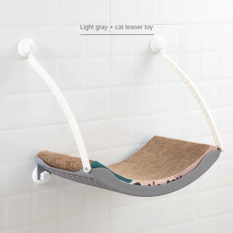 Cute Cat Hanging Beds Comfortable Sunny Window Seat Mount Bearing 15kg Strong Cats Hammock Cat Bed Shelf Seat Hammock For Cats