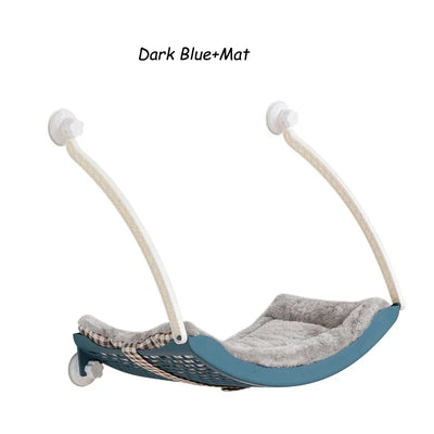 Cute Cat Hanging Beds Comfortable Sunny Window Seat Mount Bearing 15kg Strong Cats Hammock Cat Bed Shelf Seat Hammock For Cats