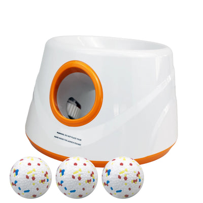 Automatic Dog Ball Launcher Dog Fetch Machine for Small to Medium Sized Dogs,3 Launch Distances, Ball Launcher for Dog Toys