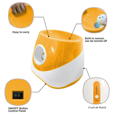Interactive Dog Toys Automatic Tennis Ball Launcher for Medium to Large Dogs, Outdoor Exercise & Training, Perfect Home Dog Toys
