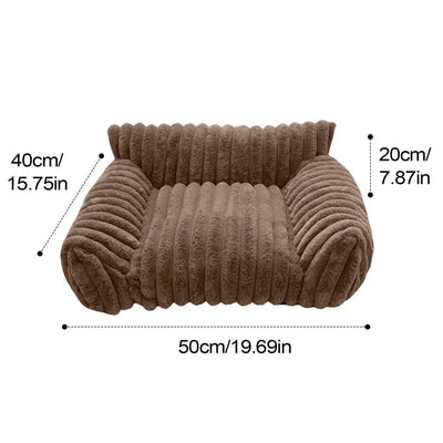 Couch For Cats Indoor Pet Couch Plush Elevated Cat And Dog Sofa Bed For Living Room Outdoors Travel Apartment Car Patio Indoors