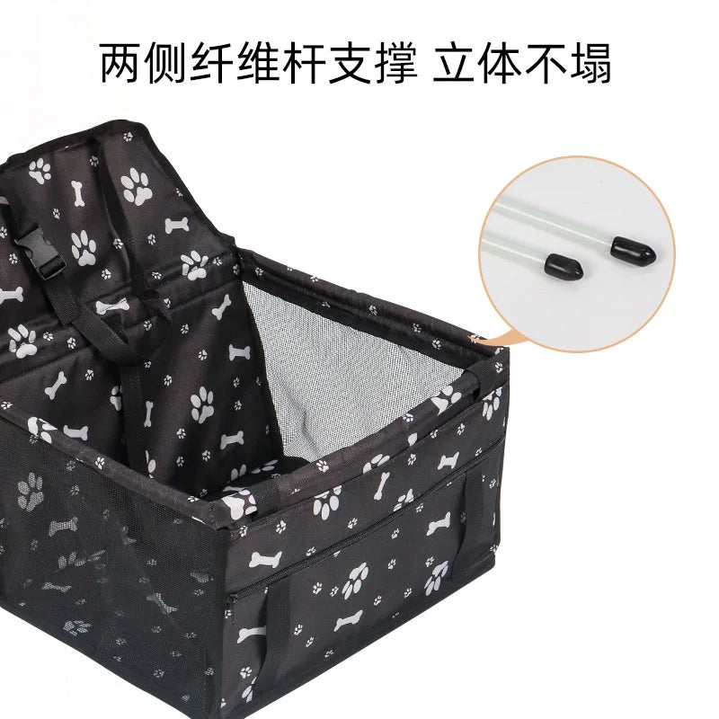Car Pet Seat Cushion Removable and Washable Hanging Bag Waterproof Dog Mat Safety Seat Pet Bed Car Nest Mat Travel Accessories