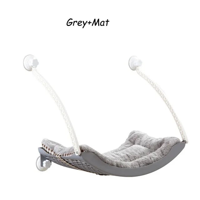 Cute Cat Hanging Beds Comfortable Sunny Window Seat Mount Bearing 15kg Strong Cats Hammock Cat Bed Shelf Seat Hammock For Cats