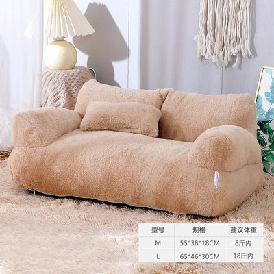 Four Seasons General Purpose Winter Warm Large Pet Cat Sofa Can Be Removed and Washed Pet Kennel Cat Litter Cat Supplies, Large