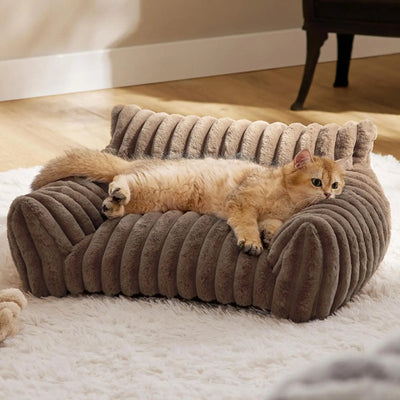Couch For Cats Indoor Pet Couch Plush Elevated Cat And Dog Sofa Bed For Living Room Outdoors Travel Apartment Car Patio Indoors