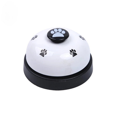Pet Toy Training Called Dinner Small Bell Footprint Ring Dog Toys for Teddy Puppy Pet