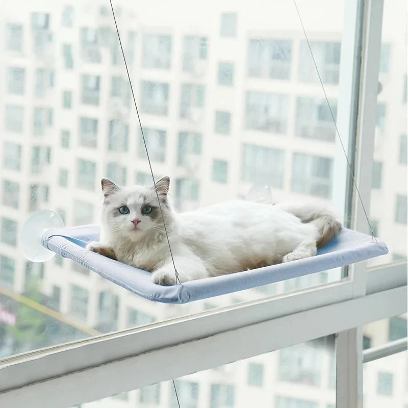 Pet Cat Hammock Hanging Cat Bed Bearing 20Kg Comfortable Cat Sunny Window Seat Mount Kitten Climbing Frame Pet Accessories