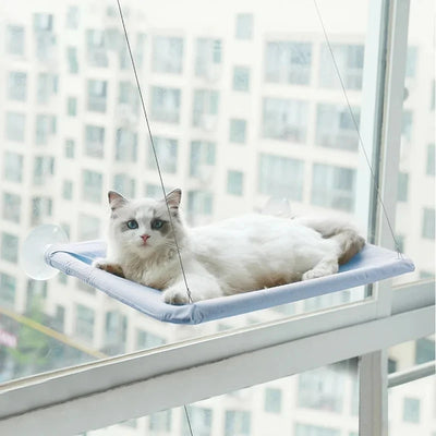 Pet Cat Hammock Hanging Cat Bed Bearing 20Kg Comfortable Cat Sunny Window Seat Mount Kitten Climbing Frame Pet Accessories