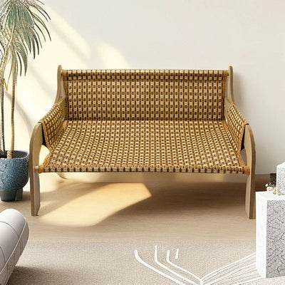 Summer Cooling Cat Bed Cool Mat Sofa Cat Scratch Wear-Resistant Cat Bed Rattan Lounge Chair Dog House Cat House Pet Sleeping Bed