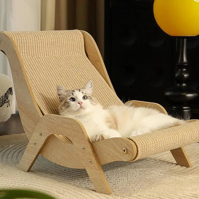 Cat Lounge Chair Cat Rocking Chair  Sleeping Bed Cat Kitten Training Grinding Pet Toy Wear-resistlant Cat Scratching Pads