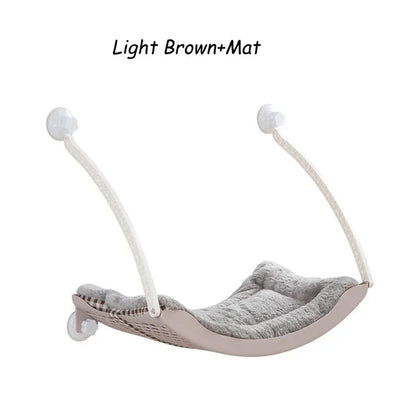 Cute Cat Hanging Beds Comfortable Sunny Window Seat Mount Bearing 15kg Strong Cats Hammock Cat Bed Shelf Seat Hammock For Cats