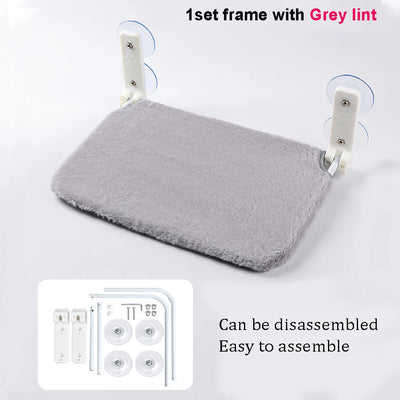 Cat Window Hammock Pet hanging Bed With Mesh or Lint Cloth Removable 45x30cm Sunny Window Seat Cat Supplies