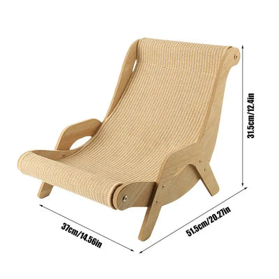 Cat Lounge Chair Cat Rocking Chair  Sleeping Bed Cat Kitten Training Grinding Pet Toy Wear-resistlant Cat Scratching Pads