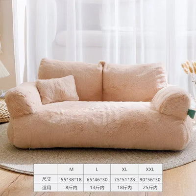 Four Seasons General Purpose Winter Warm Large Pet Cat Sofa Can Be Removed and Washed Pet Kennel Cat Litter Cat Supplies, Large