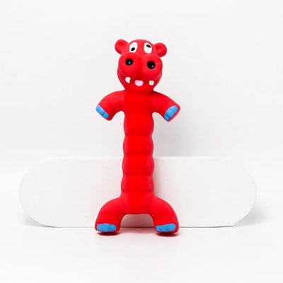 Pet Rubber Squeaky Toy - Durable Chew Toy for Puppies, Bite-Resistant Molar Training Toy with Sound,