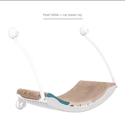 Cute Cat Hanging Beds Comfortable Sunny Window Seat Mount Bearing 15kg Strong Cats Hammock Cat Bed Shelf Seat Hammock For Cats