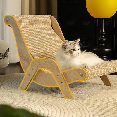Cat Lounge Chair Cat Rocking Chair  Sleeping Bed Cat Kitten Training Grinding Pet Toy Wear-resistlant Cat Scratching Pads