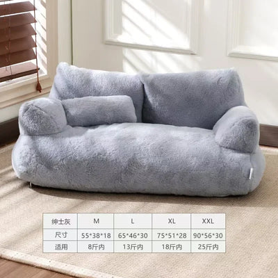 Four Seasons General Purpose Winter Warm Large Pet Cat Sofa Can Be Removed and Washed Pet Kennel Cat Litter Cat Supplies, Large