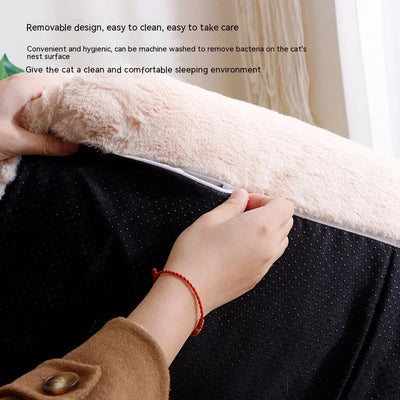 Four Seasons General Purpose Winter Warm Large Pet Cat Sofa Can Be Removed and Washed Pet Kennel Cat Litter Cat Supplies, Large