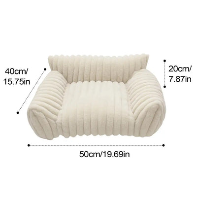 Couch For Cats Indoor Pet Couch Plush Elevated Cat And Dog Sofa Bed For Living Room Outdoors Travel Apartment Car Patio Indoors