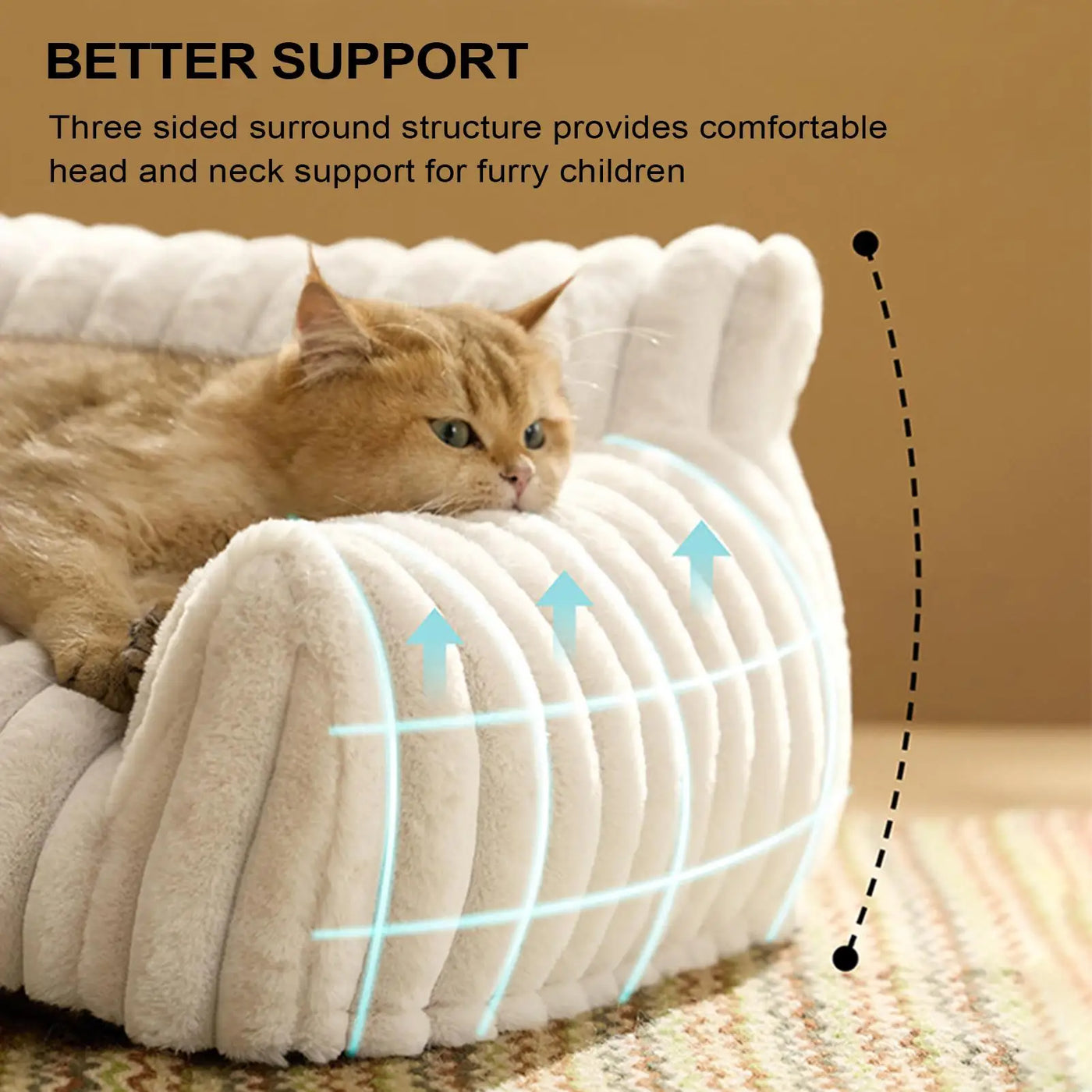 Couch For Cats Indoor Pet Couch Plush Elevated Cat And Dog Sofa Bed For Living Room Outdoors Travel Apartment Car Patio Indoors