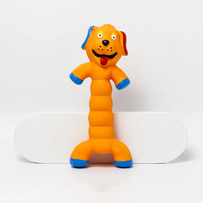 Pet Rubber Squeaky Toy - Durable Chew Toy for Puppies, Bite-Resistant Molar Training Toy with Sound,