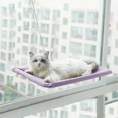 Pet Cat Hammock Hanging Cat Bed Bearing 20Kg Comfortable Cat Sunny Window Seat Mount Kitten Climbing Frame Pet Accessories