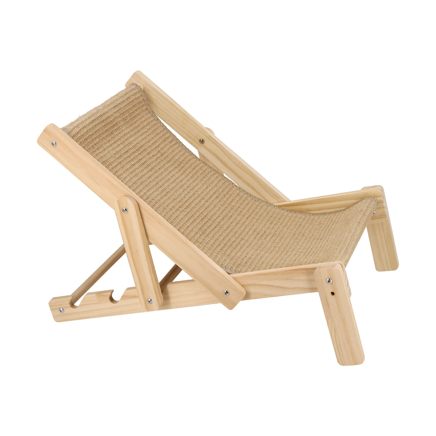 2 in 1 Cat Sisal Bed Chair for Indoor Cats Hammock for Scratching Pad Sisal Cat Scratcher Bed with Adjustable 4-Position