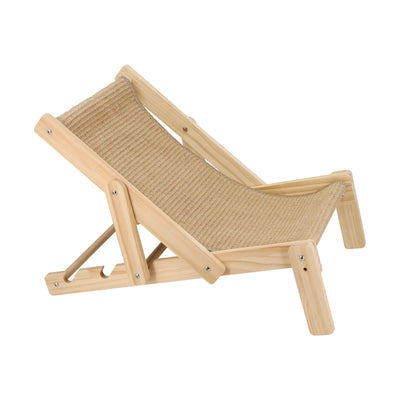 2 in 1 Cat Sisal Bed Chair for Indoor Cats Hammock for Scratching Pad Sisal Cat Scratcher Bed with Adjustable 4-Position