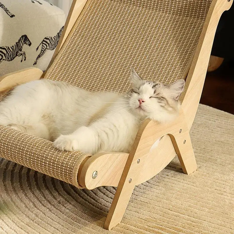 Cat Lounge Chair Cat Rocking Chair  Sleeping Bed Cat Kitten Training Grinding Pet Toy Wear-resistlant Cat Scratching Pads