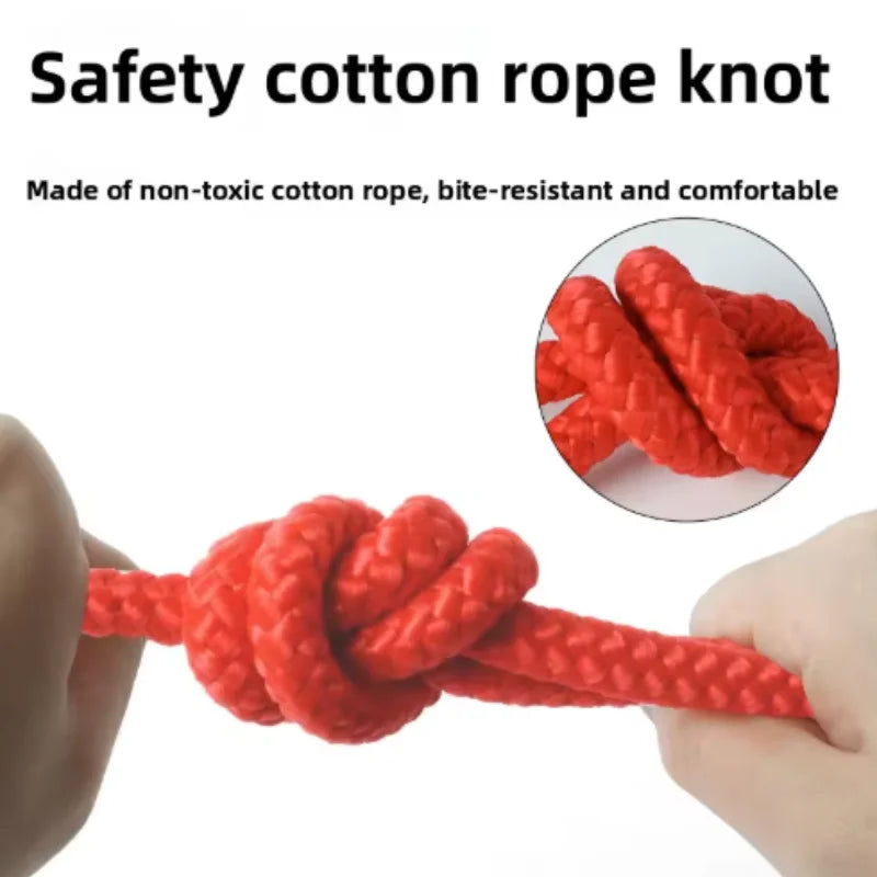 Rubber Ball with Rope Pet Teeth Indestructible Bite Toy Funny Puppy Training Solid Balls Pets Dog Chew Toys