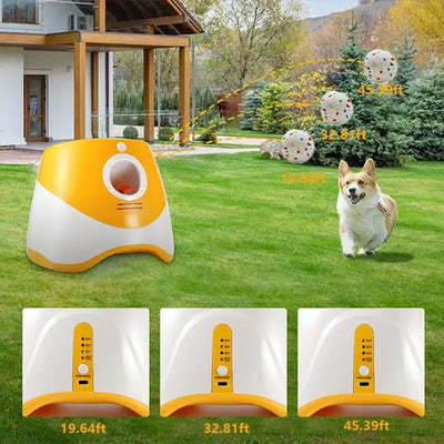 Interactive Dog Toys Automatic Tennis Ball Launcher for Medium to Large Dogs, Outdoor Exercise & Training, Perfect Home Dog Toys
